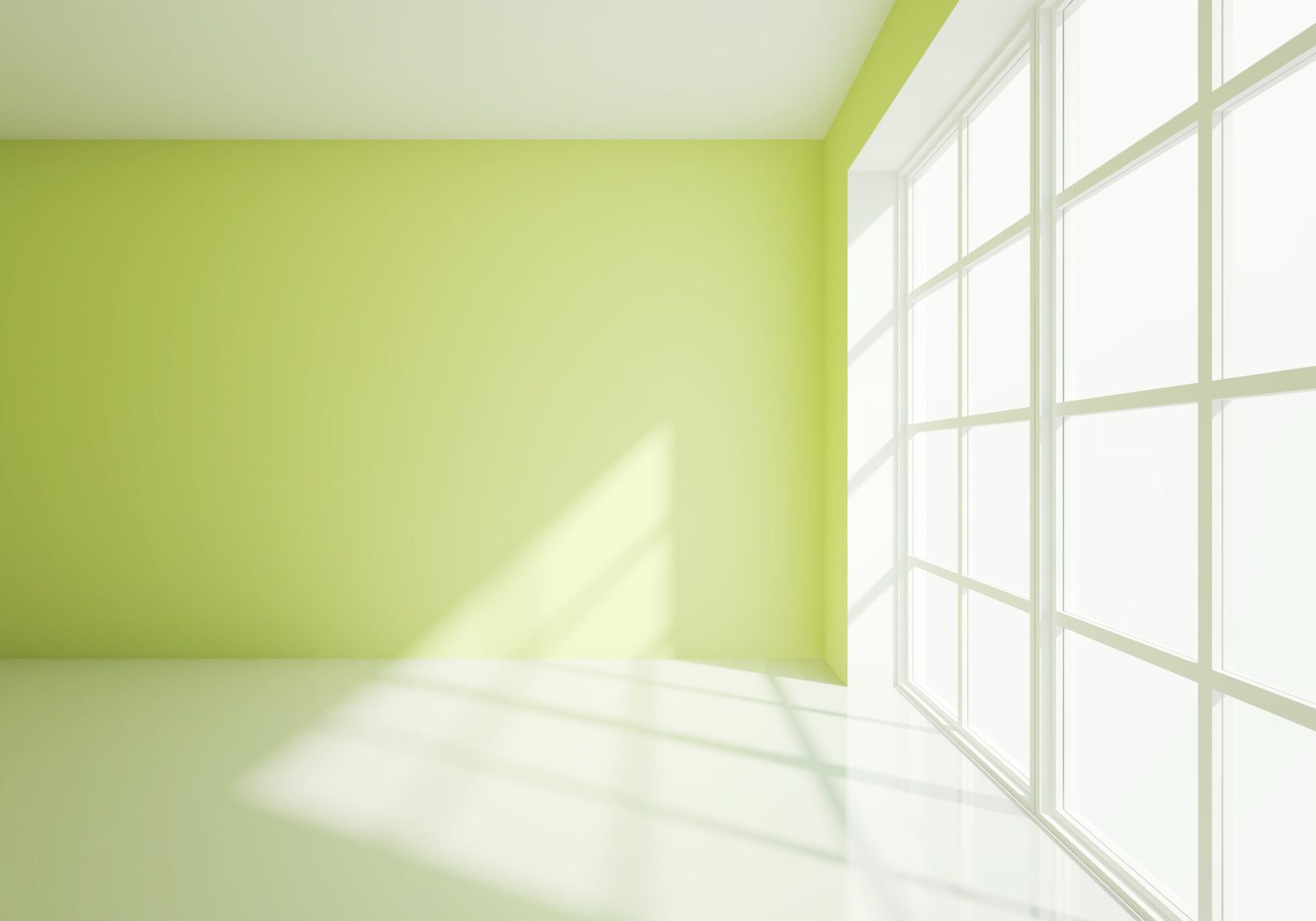 empty light green room