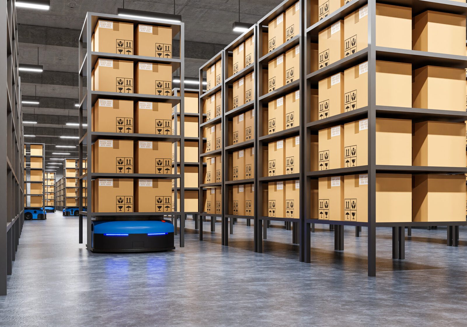automated guided vehicle shelf
